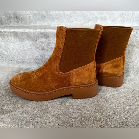 Vince women’s suede boots water repellent. Sz us 8m eur38 - Picture 2 of 4